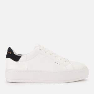 Kurt Geiger London Women's Laney Leather Flatform Trainers - White/Black
