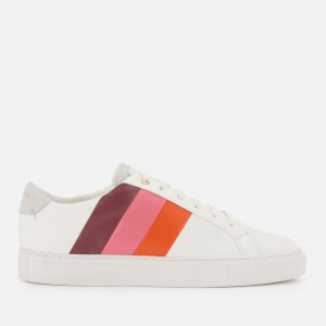 Kurt Geiger London Women's Lane Leather Stripe Low Top Trainers - Orange