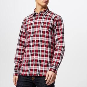 Tommy Hilfiger Men's Oxford Check Shirt - Goji Berry/Multi