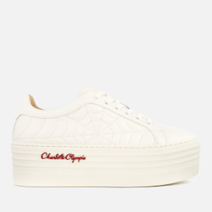 Charlotte Olympia Women's Ace Cobweb Platform Trainers - Off White