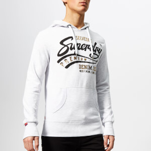 Superdry Men's Heritage Classic Lite Hoody - Ice Marl