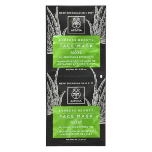 picture of Apivita Express Moisturizing Face Mask - Aloe 2 x