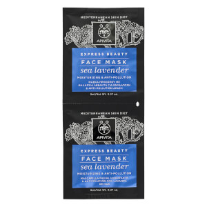 APIVITA Express Moisturizing Face Mask nawilżająca maska do twarzy – Sea Lavender 2 x 8 ml