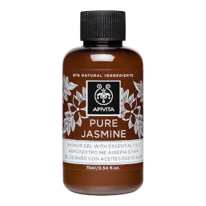 Гель для душа с эфирными маслами и ароматом жасмина APIVITA Pure Jasmine Mini Shower Gel with Essential Oils 75 мл