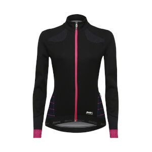 Santini Women's Coral Winter Windstopper Jacket - Black/Violet