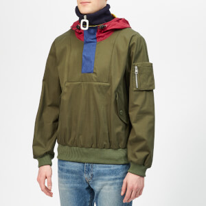 JW Anderson Men's Funnel Neck Half Zip Jacket - Khaki