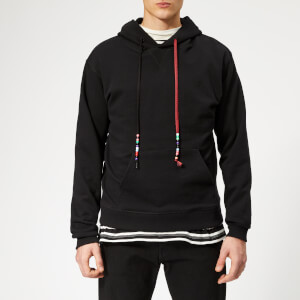JW Anderson Men's Beaded String Hoody - Black