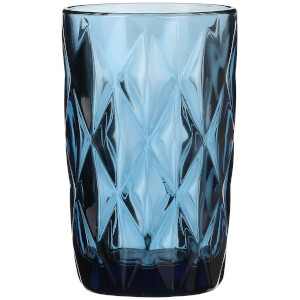 Boulogne Long Glass Tumbler - Blue