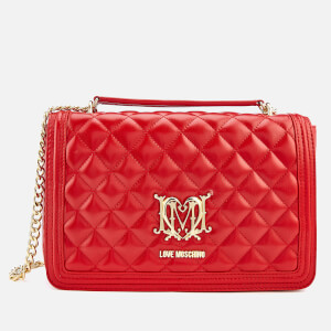 Love Moschino Women's Quilted Shoulder Bag - Red