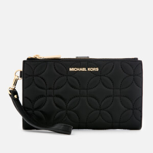 MICHAEL MICHAEL KORS Women's Double Zip Wristlet - Black Fluro