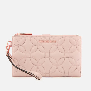 MICHAEL MICHAEL KORS Women's Double Zip Wristlet - Soft Pink Fluro