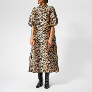 Ganni Women's Cedar Dress - Leopard