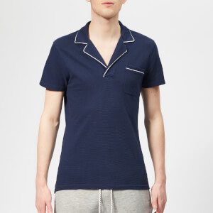 Orlebar Brown Men's Donald Piping Polo Shirt - Navy/White