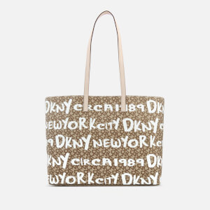 DKNY Women's Brayden Large Reversible Tote Bag - Cream