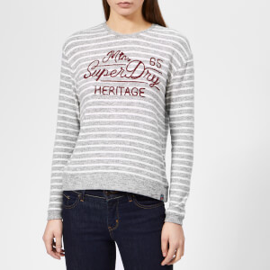 Superdry Women's Lainey Super Soft Top - Folk Grey Stripe