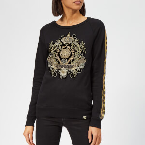 Superdry Women's Rock Royalty Crew Neck Sweatshirt - Black