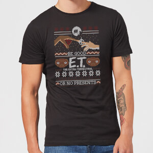 E.T. the Extra-Terrestrial Be Good or No Presents Men's T-Shirt - Black