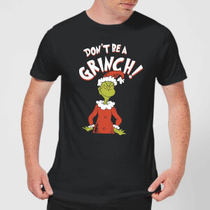 T-Shirt de Noël Homme Le Grinch - Don't Be A Grinch - Noir