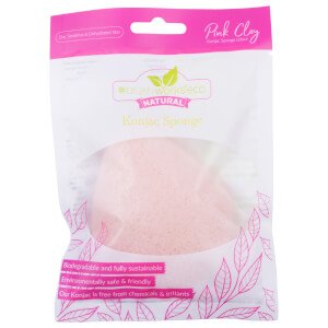 brushworks Konjac Sponge - Pink Clay