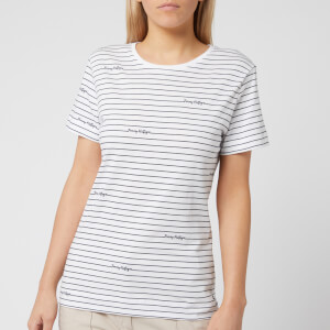 Tommy Hilfiger Women's Elora Crew Neck T-Shirt - Stripe/Classic White