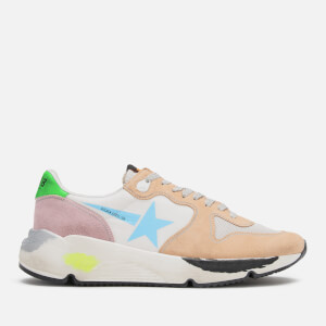 Golden Goose Deluxe Brand Men's Runner Style Trainers - White/Light Blue Star