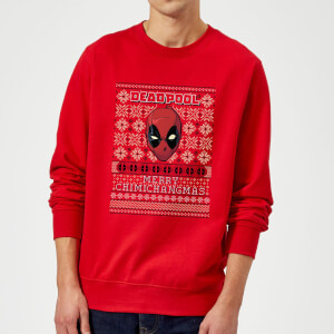 Marvel Deadpool Christmas Sweatshirt - Red