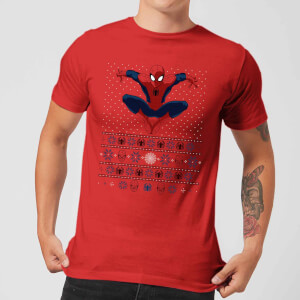 Pull de Noël Homme Marvel Avengers Spider-Man - Rouge