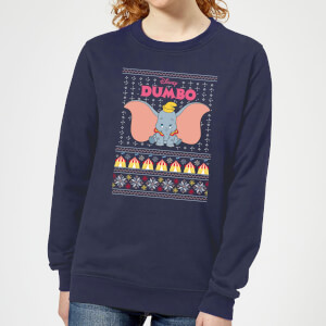 Pull de Noël Femme Classiques Disney Dumbo - Bleu Marine