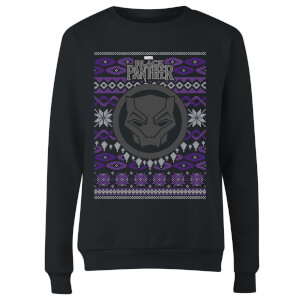Marvel Avengers Black Panther Dames kersttrui - Zwart