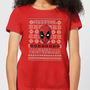 Marvel Deadpool Damen Christmas T-Shirt - Rot