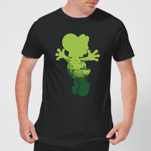 Nintendo Super Mario Yoshi Silhouette Men's T-Shirt - Black