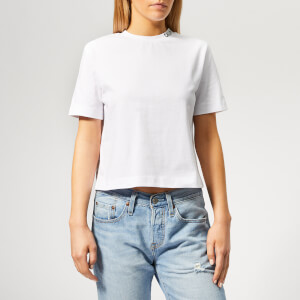 Calvin Klein Jeans Women's Cropped Skater T-Shirt - Bright White