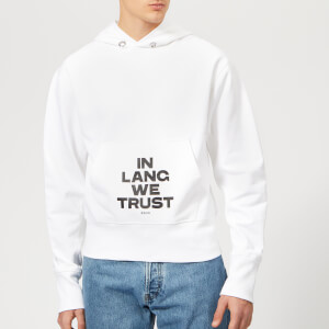 Helmut Lang Men's Standard Hoody with Print - Chalk White