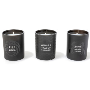 Game of Thrones Glass Candles (Set of 3)
