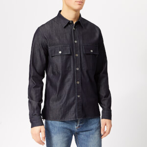 PS Paul Smith Men's Long Sleeve Casual Shirt - Blue