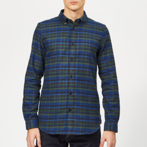 PS Paul Smith Men's Long Sleeve Casual Fit Shirt - Dark Navy