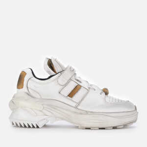 Maison Margiela Men's Artisanal Low Top Trainers - White/Black Raven