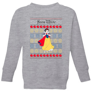 Disney Classic Snow White Kids Christmas Sweatshirt - Grey