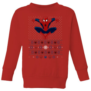 Marvel Avengers Spider-Man Kids Christmas Sweatshirt - Red