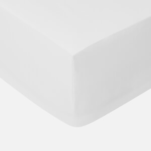in homeware 200 Thread Count 100% Cotton Fitted Sheet - White