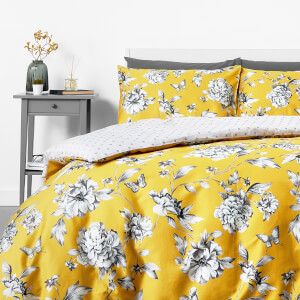 in homeware Sophie Floral Duvet Set - Yellow