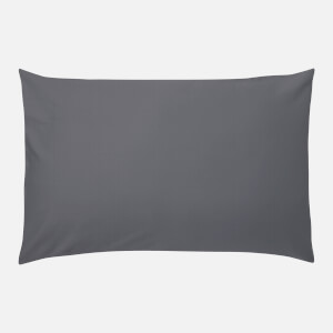 in homeware 200 Thread Count 100% Cotton Pillowcase Pair - Dark Grey