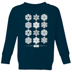 Star Wars Snowflake Kinder kersttrui - Navy