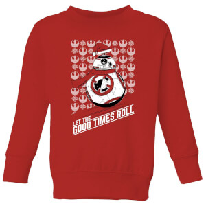 Star Wars Let The Good Times Roll Kinder kersttrui - Rood