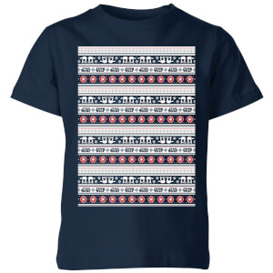 Star Wars AT-AT Pattern Kinder T-Shirt - Navy Blau