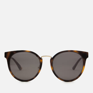 McQ Alexander McQueen Women's Oval Frame Acetate Sunglasses - Brown