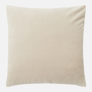 in homeware Cotton Velvet Cushion - Natural