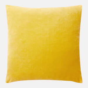 in homeware Cotton Velvet Cushion - Yellow