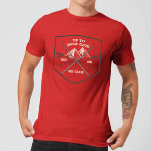 Up To Snow Good Men's Christmas T-Shirt - Red
