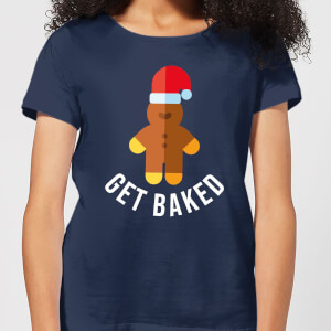 Get Baked Women's Christmas T-Shirt - Navy